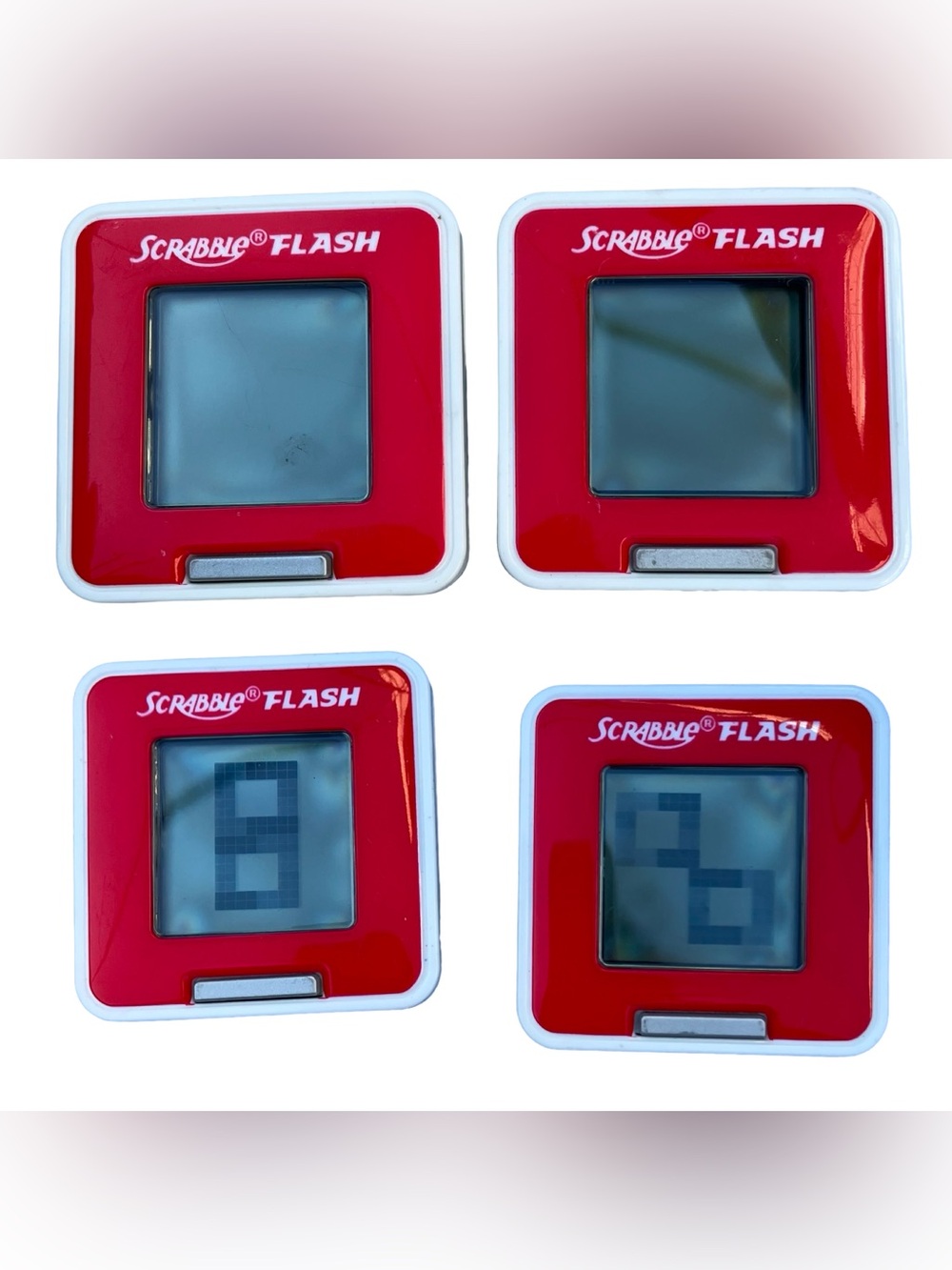 Scrabble Flash Hasbro Electronic Word Game Replacement Smart Link Tiles Lot Of 4